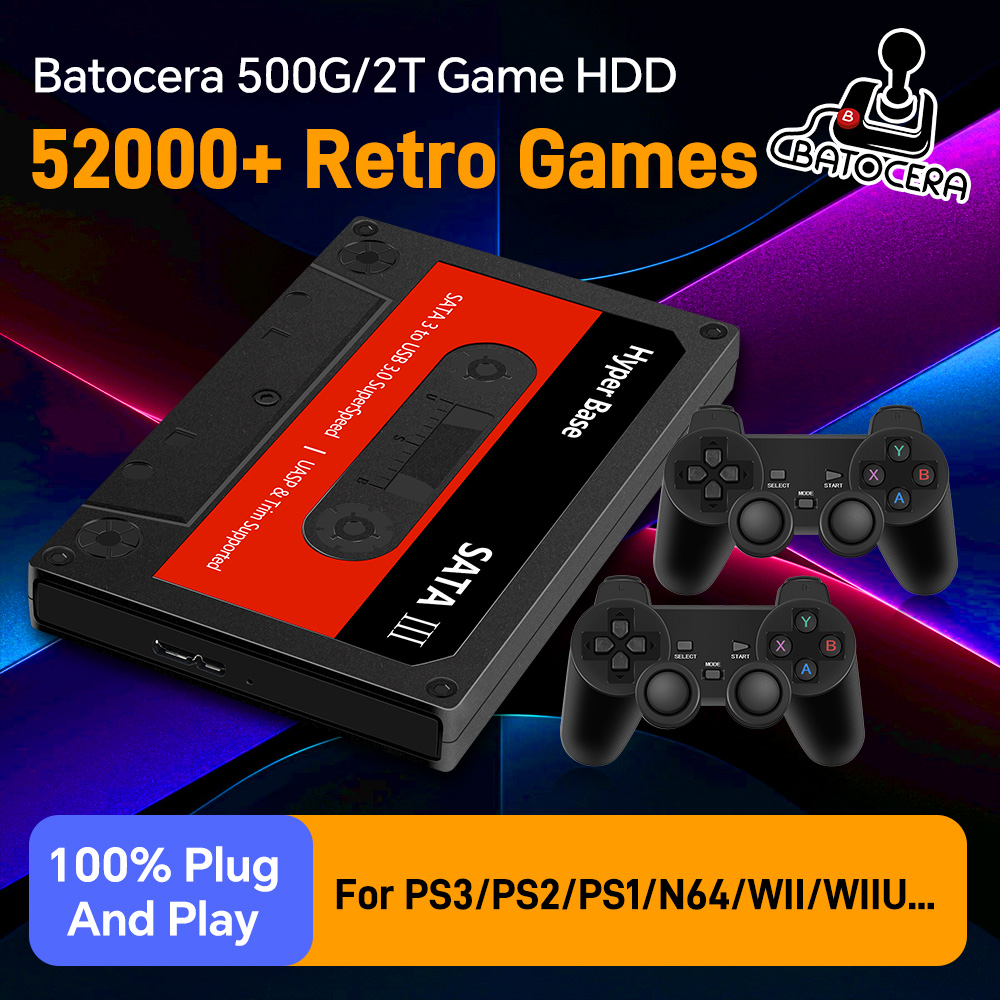 Retro Gaming Hard Drive - Batocera 500G Retro Game Harde Schijf