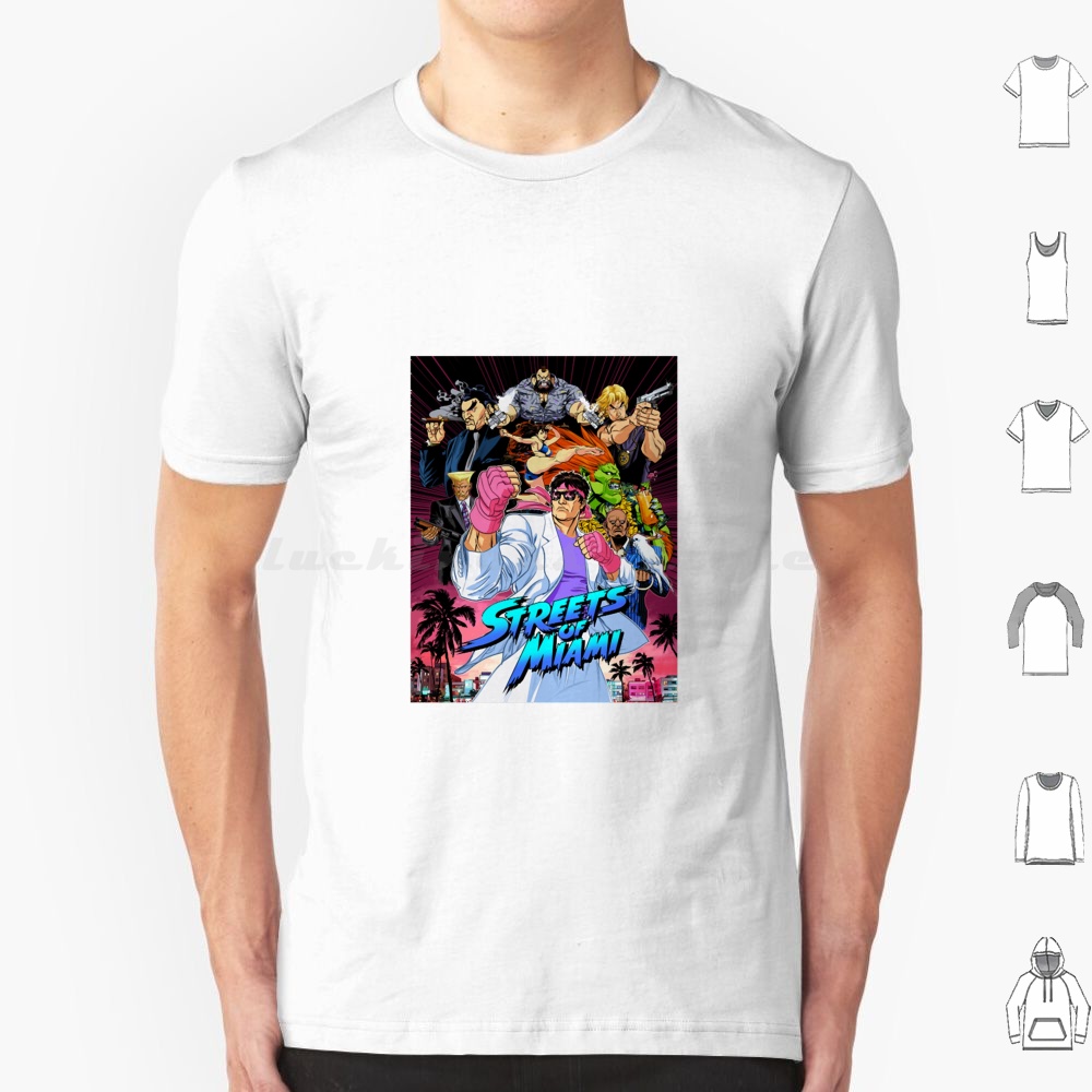 Retro Gaming Kent - Streets Of Miami T-shirt 6xl Katoen