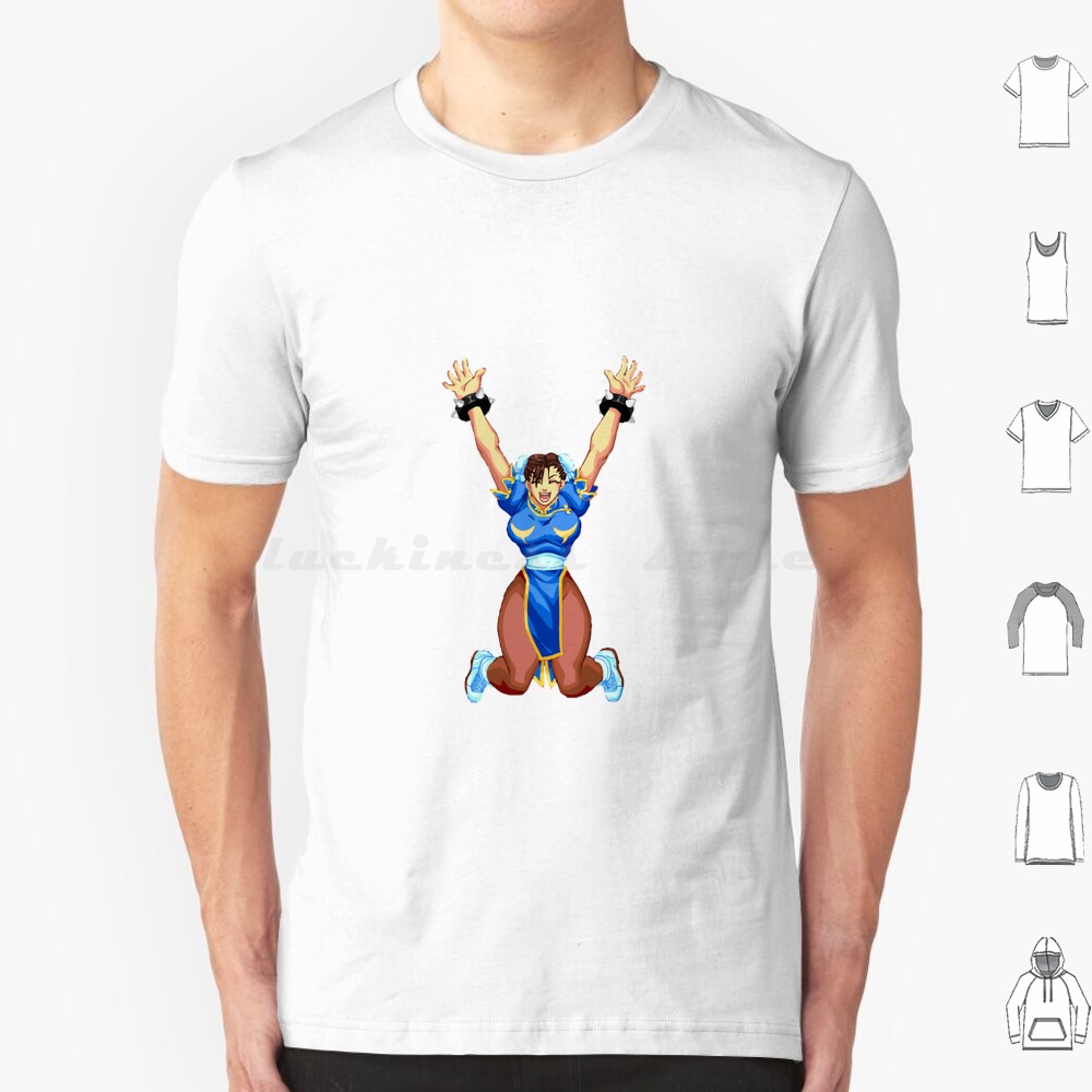 Retro Gaming Kent - Chun-Li T-shirt Big Size 100% Cotton