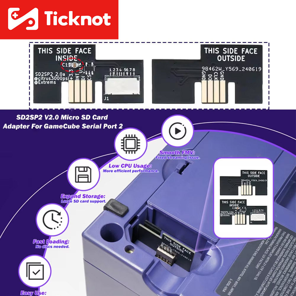 Retro Gaming Usb Stick - De nieuwste SD2SP2 V2.0 TF-kaart SD-kaartadapter