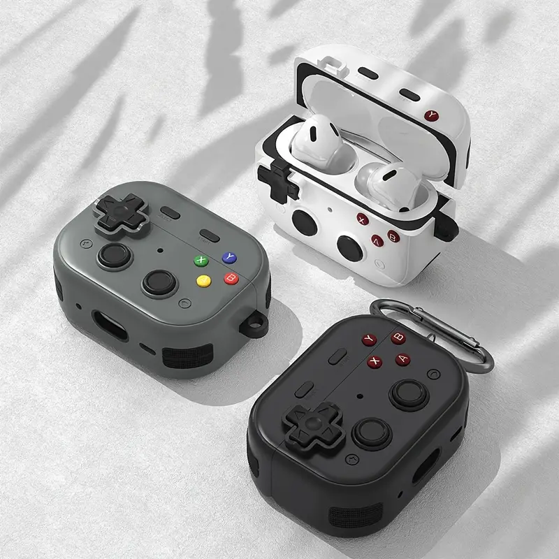 Retro Gaming Headset - Oortelefoon Beschermhoes Voor Airpods 4 2024