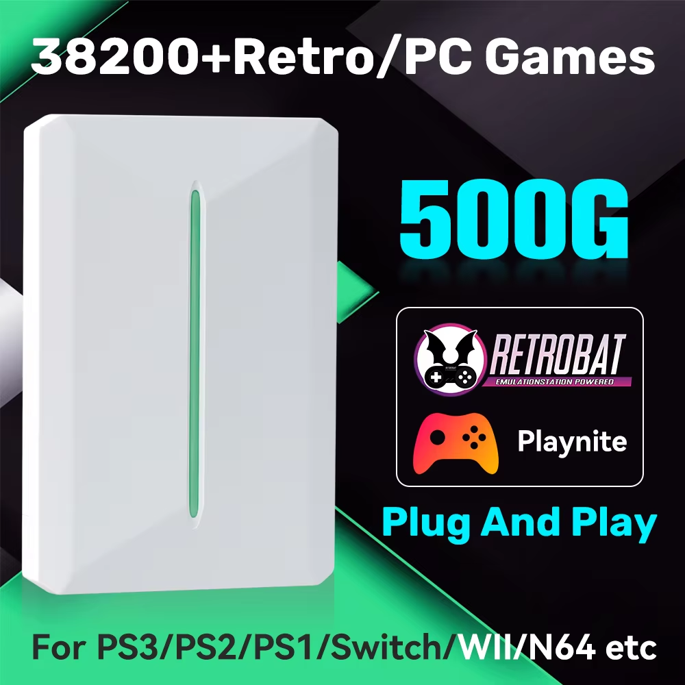Retro Gaming Hard Drive - JMachen PR500G Retro Game Harde Schijf