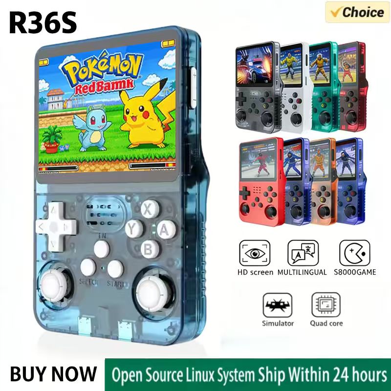 Retro Gaming Images - R36S Handheld Game Console ARKOS Systeem