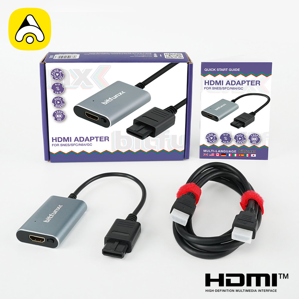 Retro Gaming Hdmi - BitFunx 720P Svideo/AV naar HDMI ™