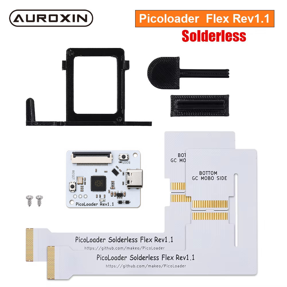 Retro Gaming Usb Stick - PicoLoader Flex Rev1.1 Soldeerloze kabel Open
