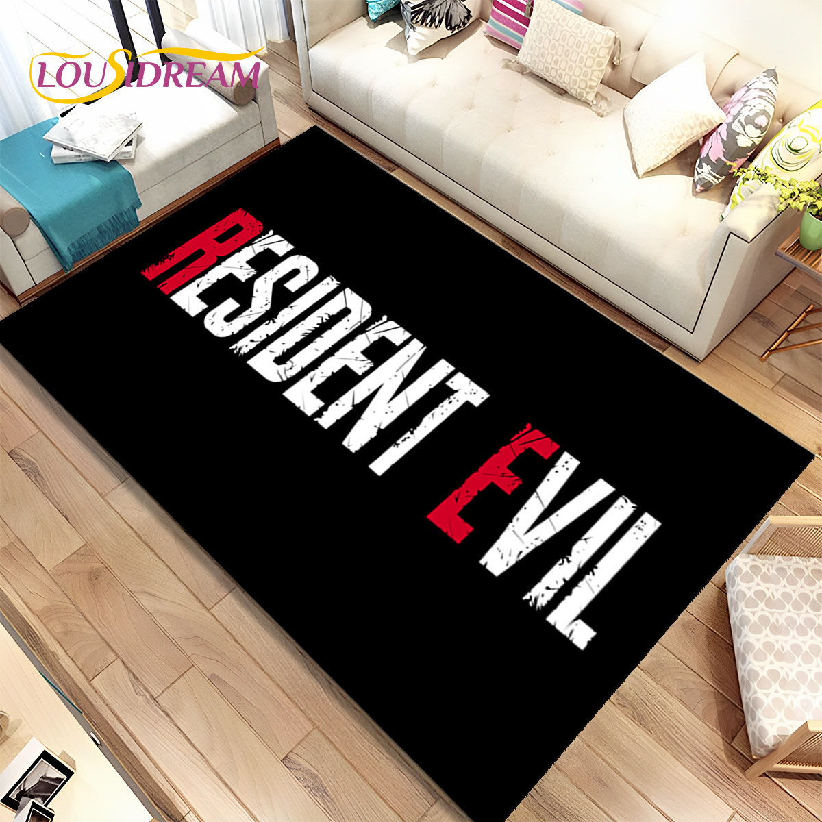 Retro Gaming Rug - 3d R-Resident Evil Games Gamer Gebied