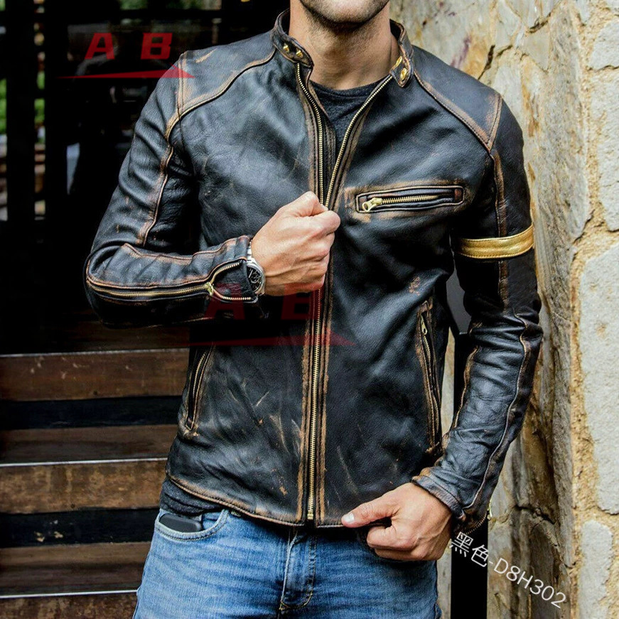 Retro Gaming Jacket - Motorfiets Retro Leren Jas Streetwear Blazer