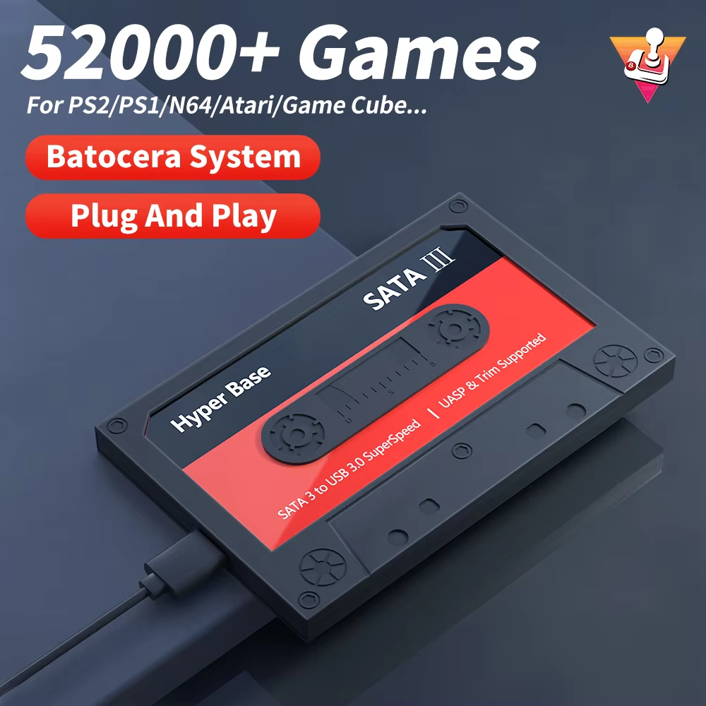 Retro Gaming Hard Drive - Batocera 500G/2T Retro Game Harde Schijf