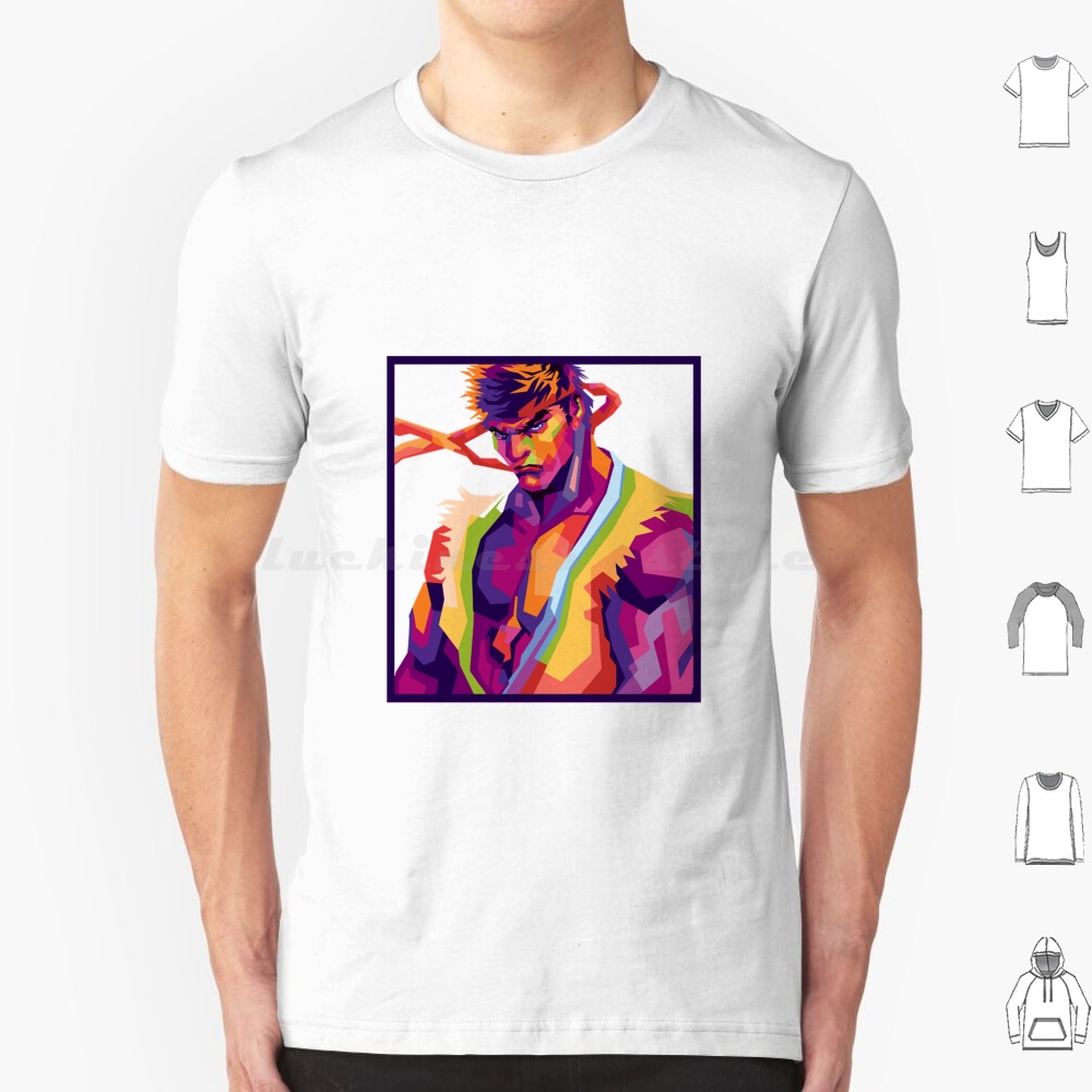 Retro Gaming Kent - Ryu T-shirt Katoen Mannen Vrouwen DIY