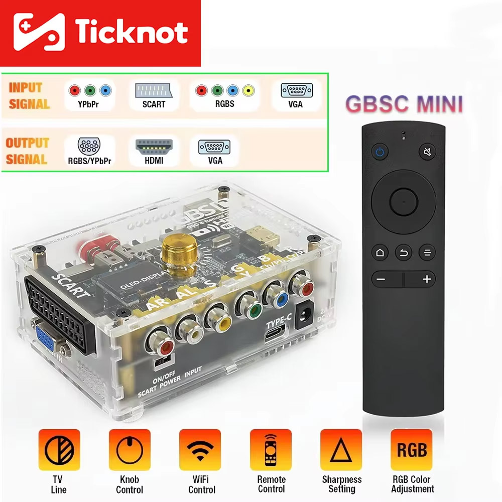 Retro Gaming Hard Drive - TicKnot GBS Controle GBSC MINI Video