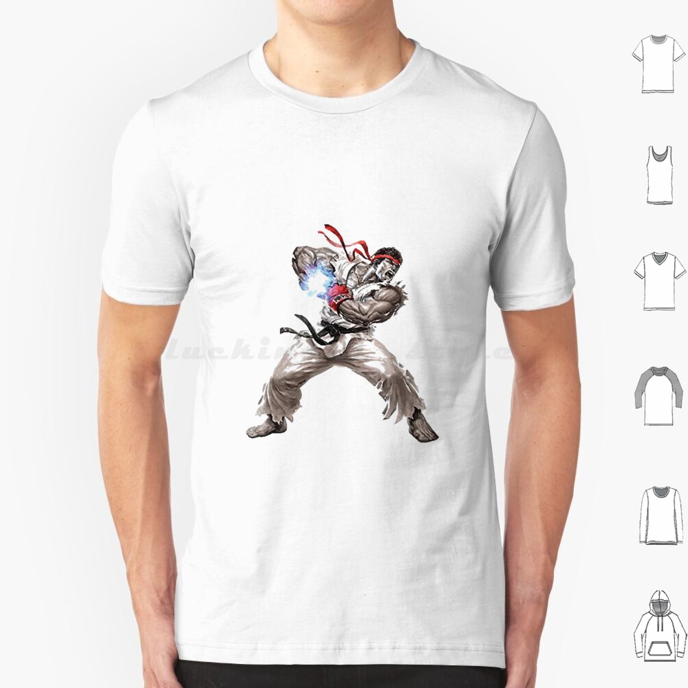 Retro Gaming Kent - Ryu T-shirt Katoen Mannen Vrouwen DIY